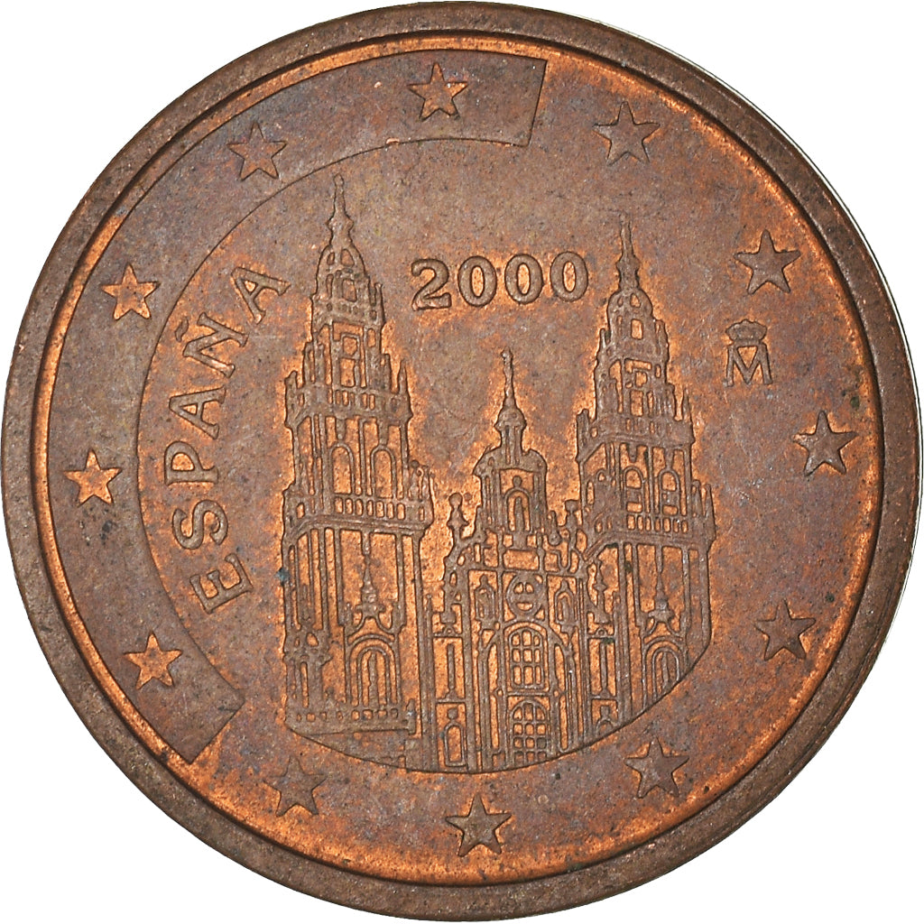 Münze, Spanien, 2 Euro Cent, 2000