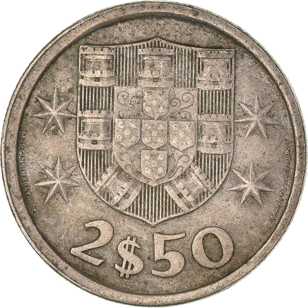 Moneta, Portogallo, 2-1/2 Escudos, 1975