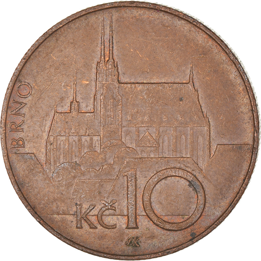 Moneta, Repubblica Ceca, 10 Korun, 1996