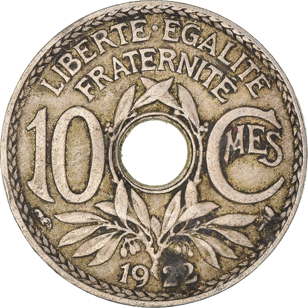 Munten, Frankrijk, 10 Centimes, 1922