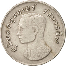 Thailand, Rama IX, Baht, 1974, EF(40-45), Copper-nickel, KM:100