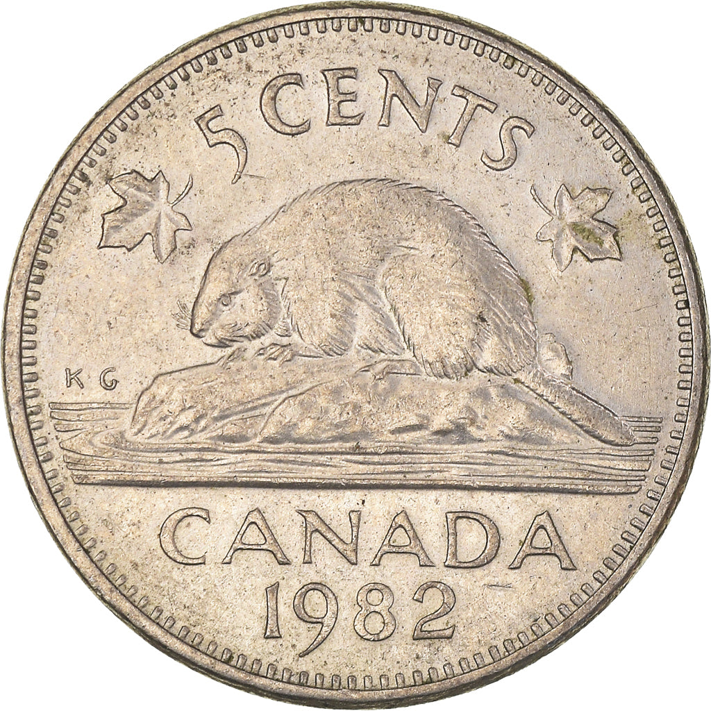 Moneda, Canadá, 5 Cents, 1982