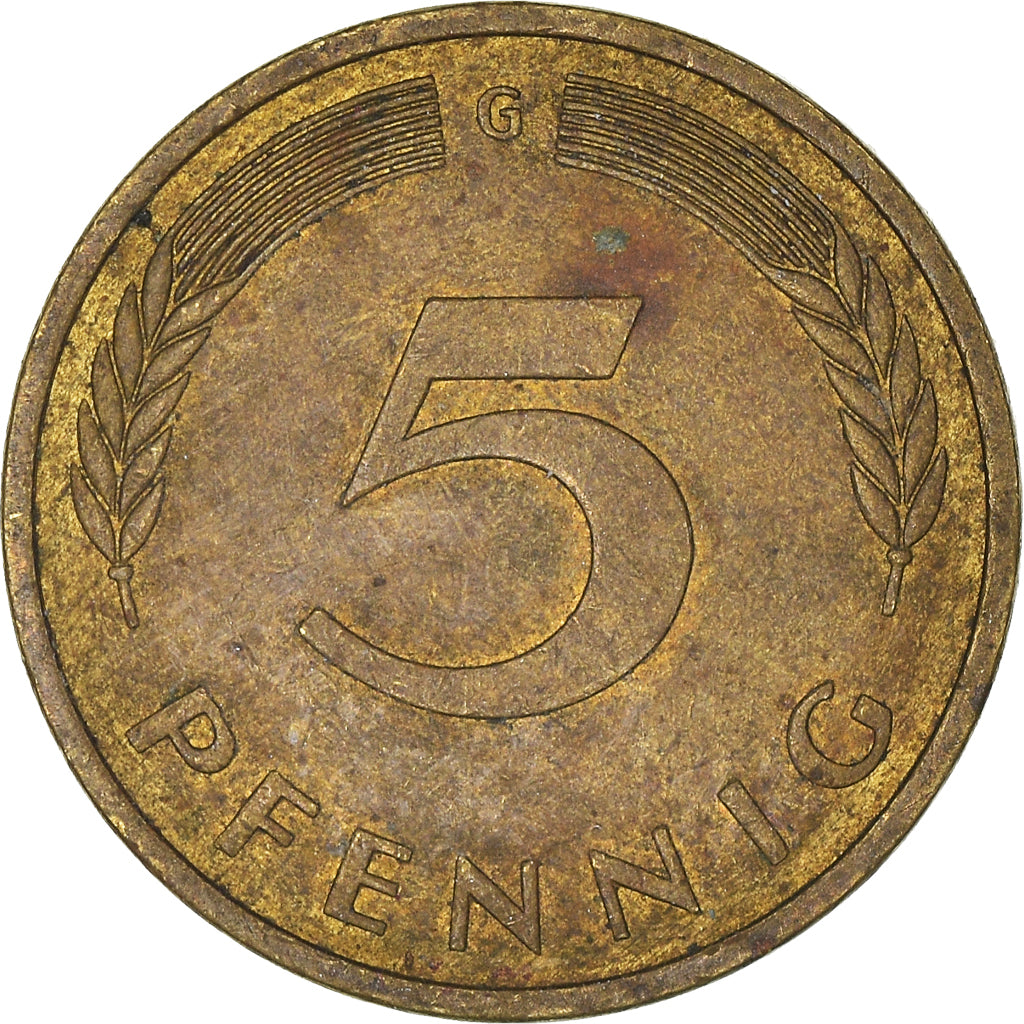 Monnaie, République fédérale allemande, 5 Pfennig, 1977