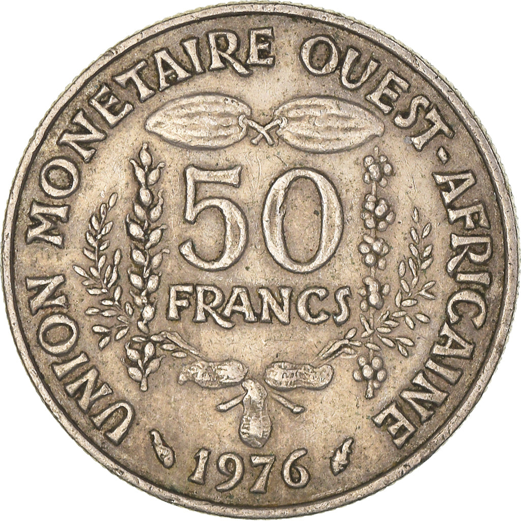 Moneda, Estados del África Occidental, 50 Francs, 1976