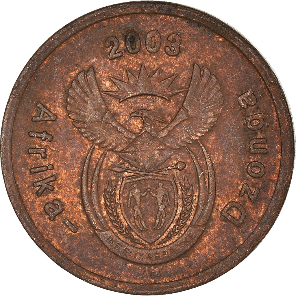 Moeda, África do Sul, 5 Cents, 2003