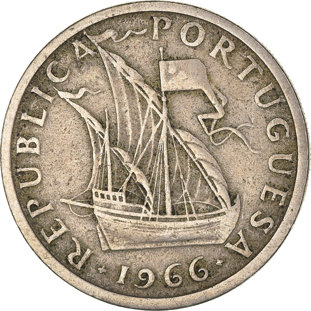 Munten, Portugal, 5 Escudos, 1966