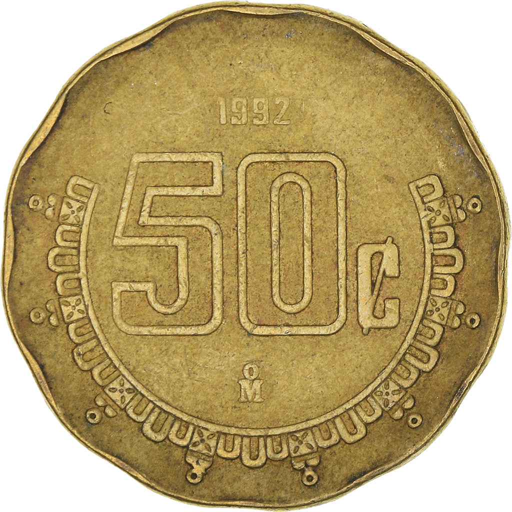 Moneta, Mexico, 50 Centavos, 1992