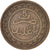 Moneta, Maroko, 'Abd al-Aziz, 5 Mazunas, 1902, Birmingham, EF(40-45), Bronze