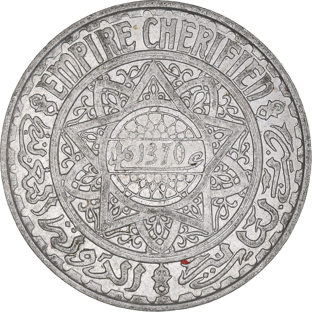 Moeda, Marrocos, 5 Francs, 1370