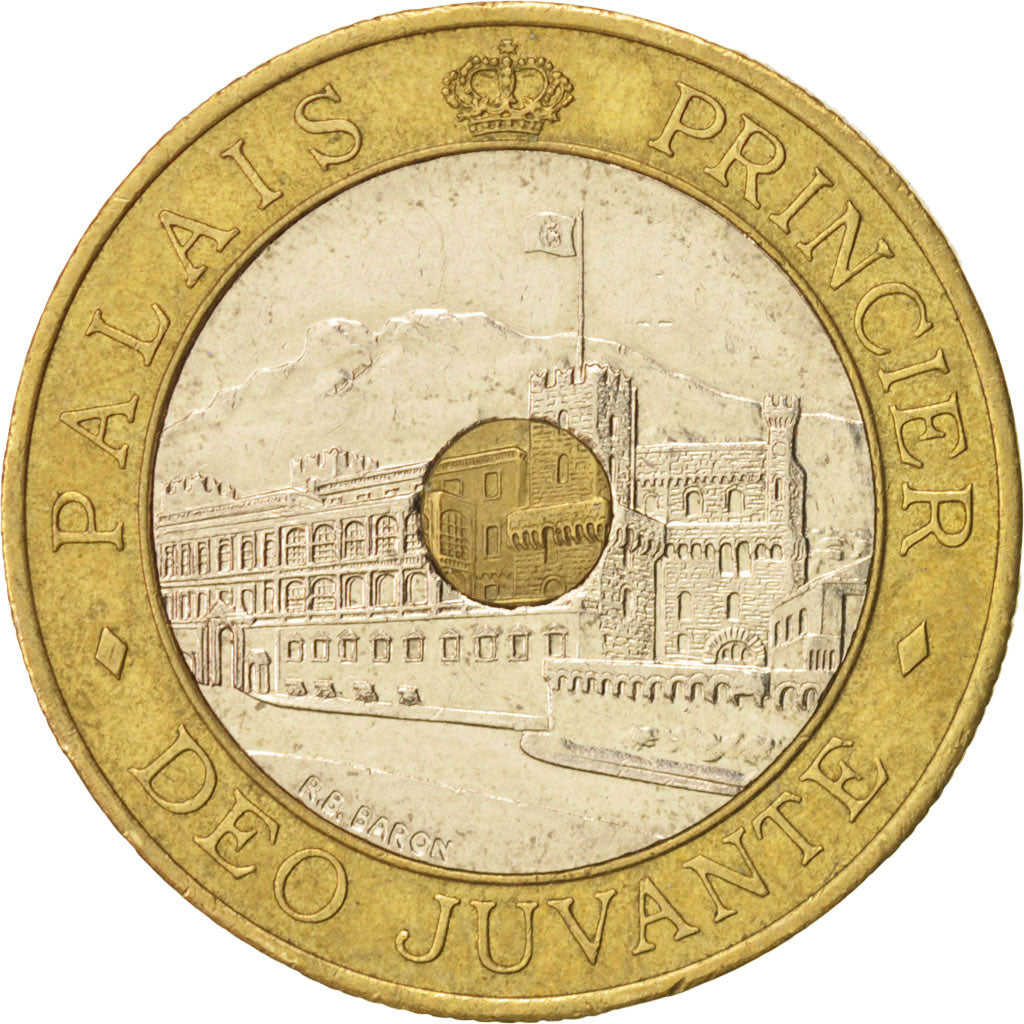 Monaco, Rainier III, 20 Francs, 1992, Paris, EF(40-45), Tri-Metallic, KM:165