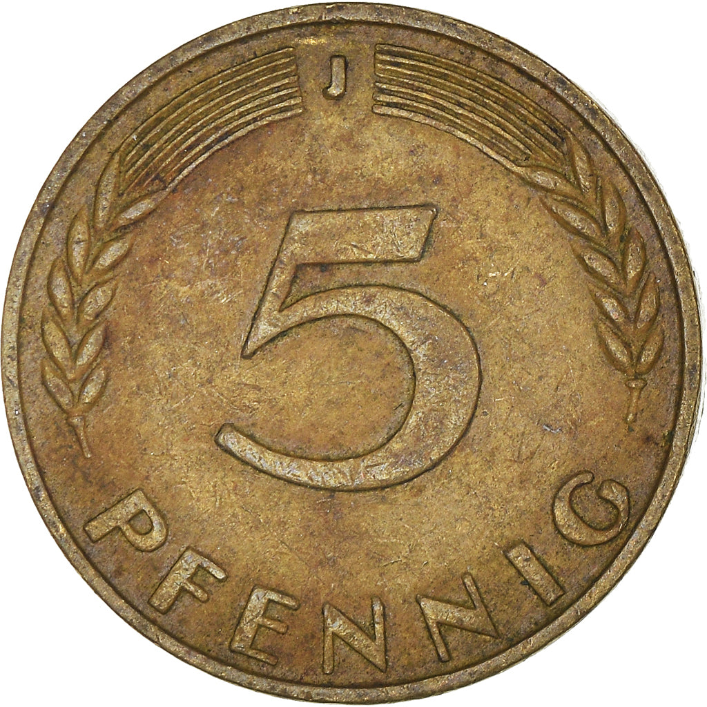 Monnaie, République fédérale allemande, 5 Pfennig, 1966