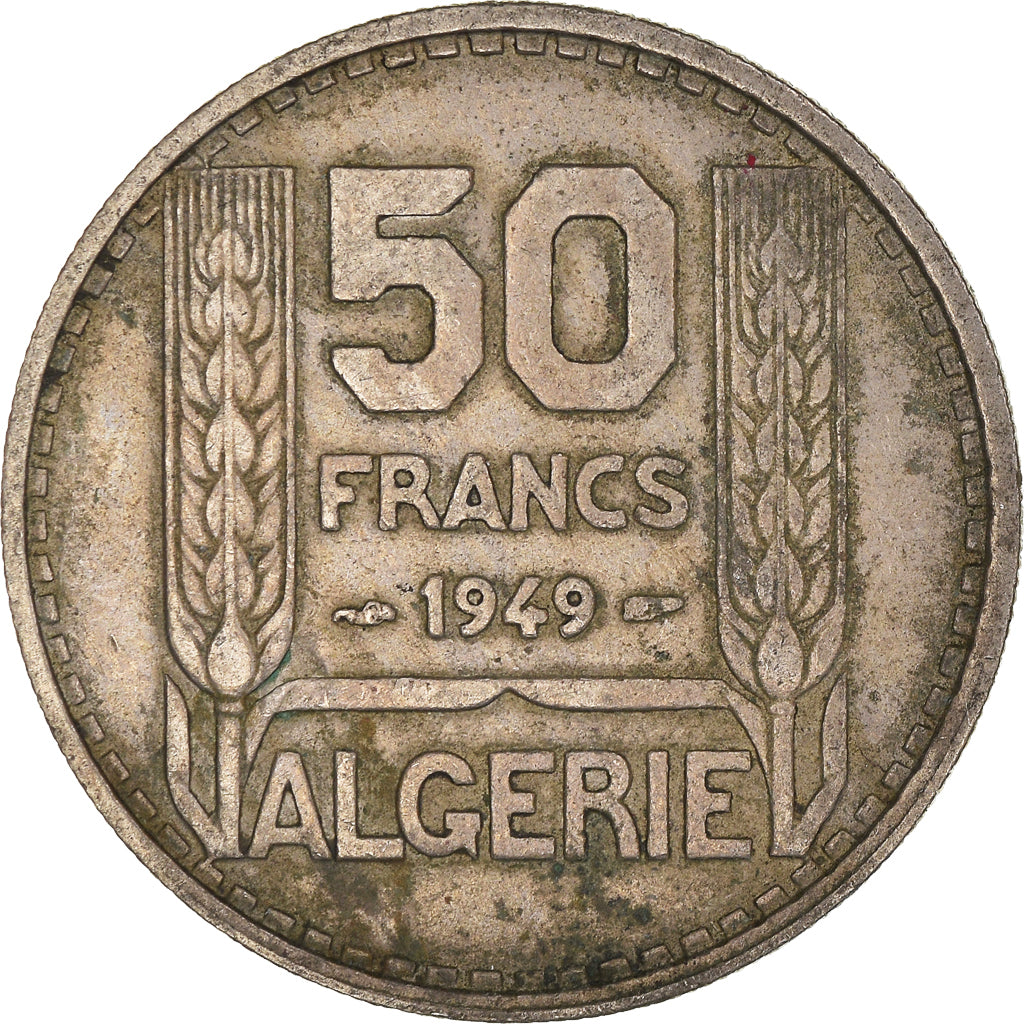 Monnaie, Algérie, 50 Francs, 1949