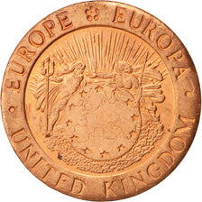United Kingdom , Elizabeth II, 1/4 Ecu, 1992, MS(63), Bronze, KM:12