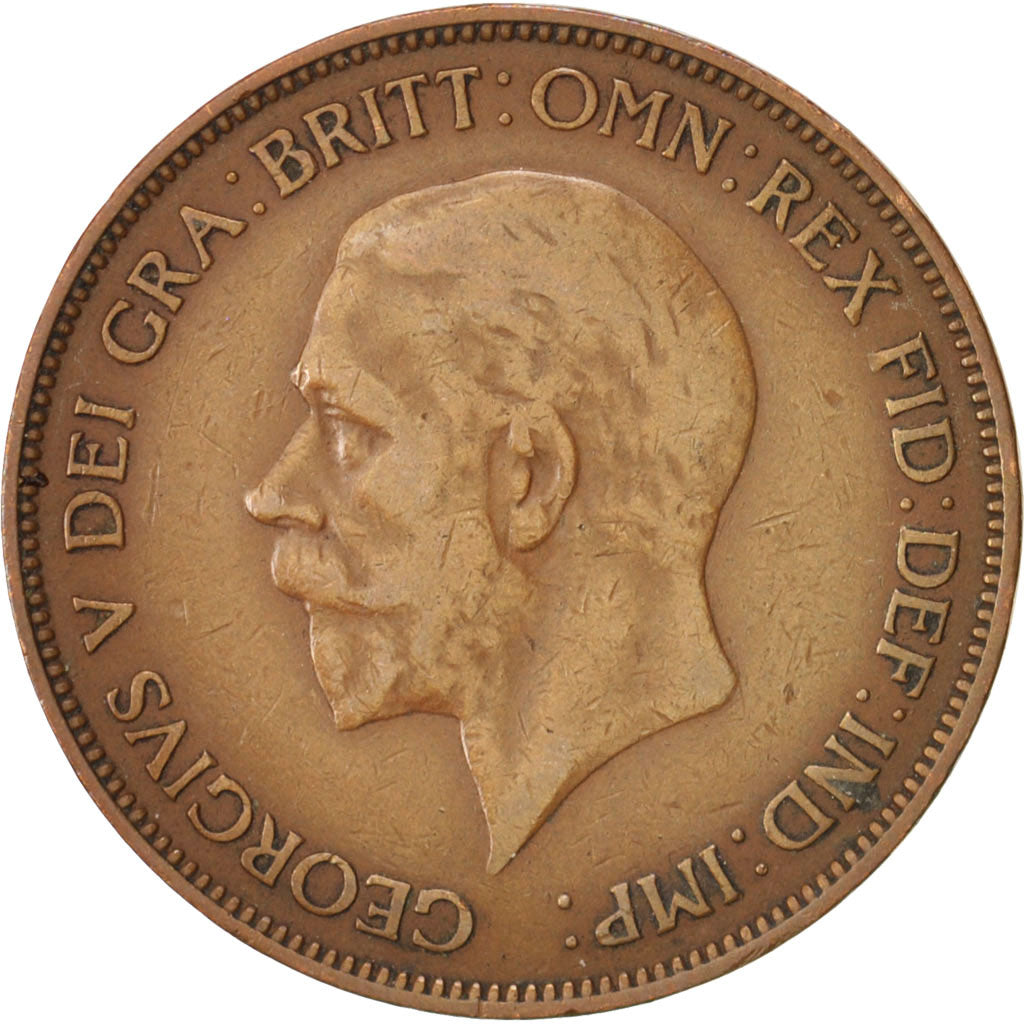 Great Britain, George V, Penny, 1936, EF(40-45), Bronze, KM:838
