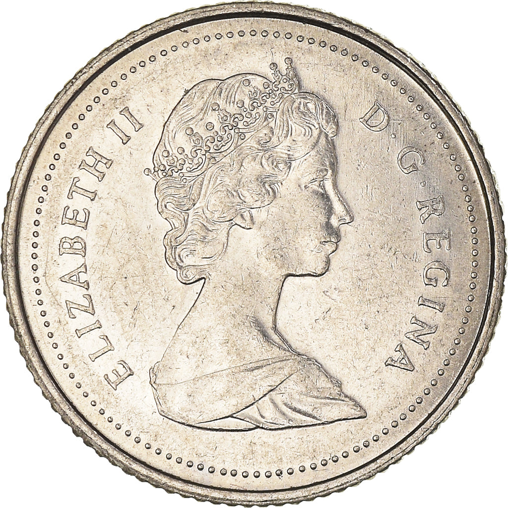 Moneda, Canadá, 10 Cents, 1985