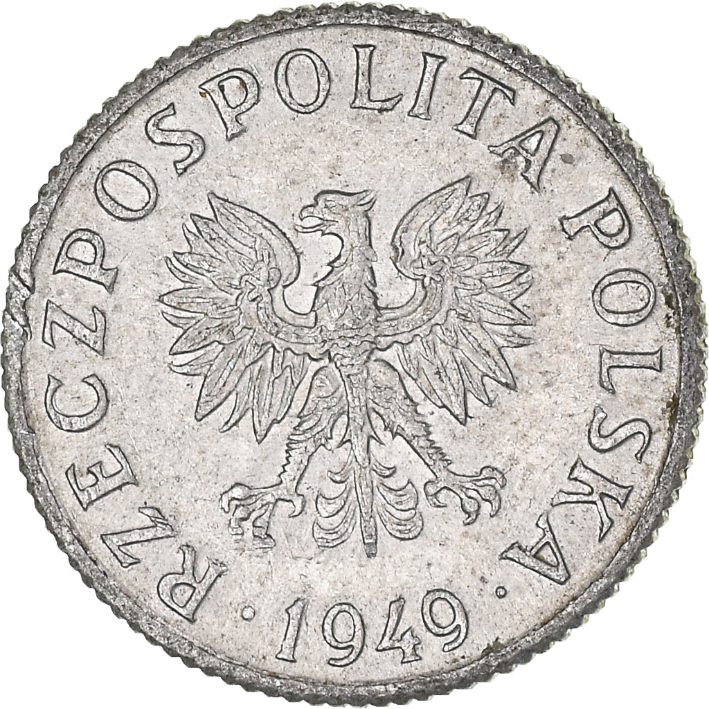 Münze, Polen, Grosz, 1949