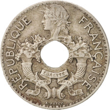 FRENCH INDO-CHINA, 5 Cents, 1923, Paris, EF(40-45), Copper-nickel, KM:18