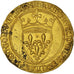 Coin, France, Charles VI, Ecu d'or, AU(55-58), Gold, Duplessy:369