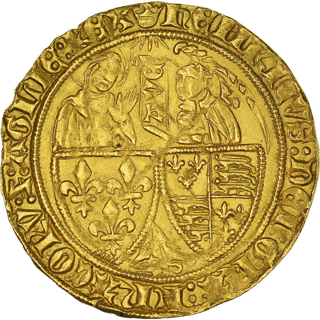 Moneta, Francia, Henri VI de Lancastre, Salut d'or, Paris, SPL-, Oro