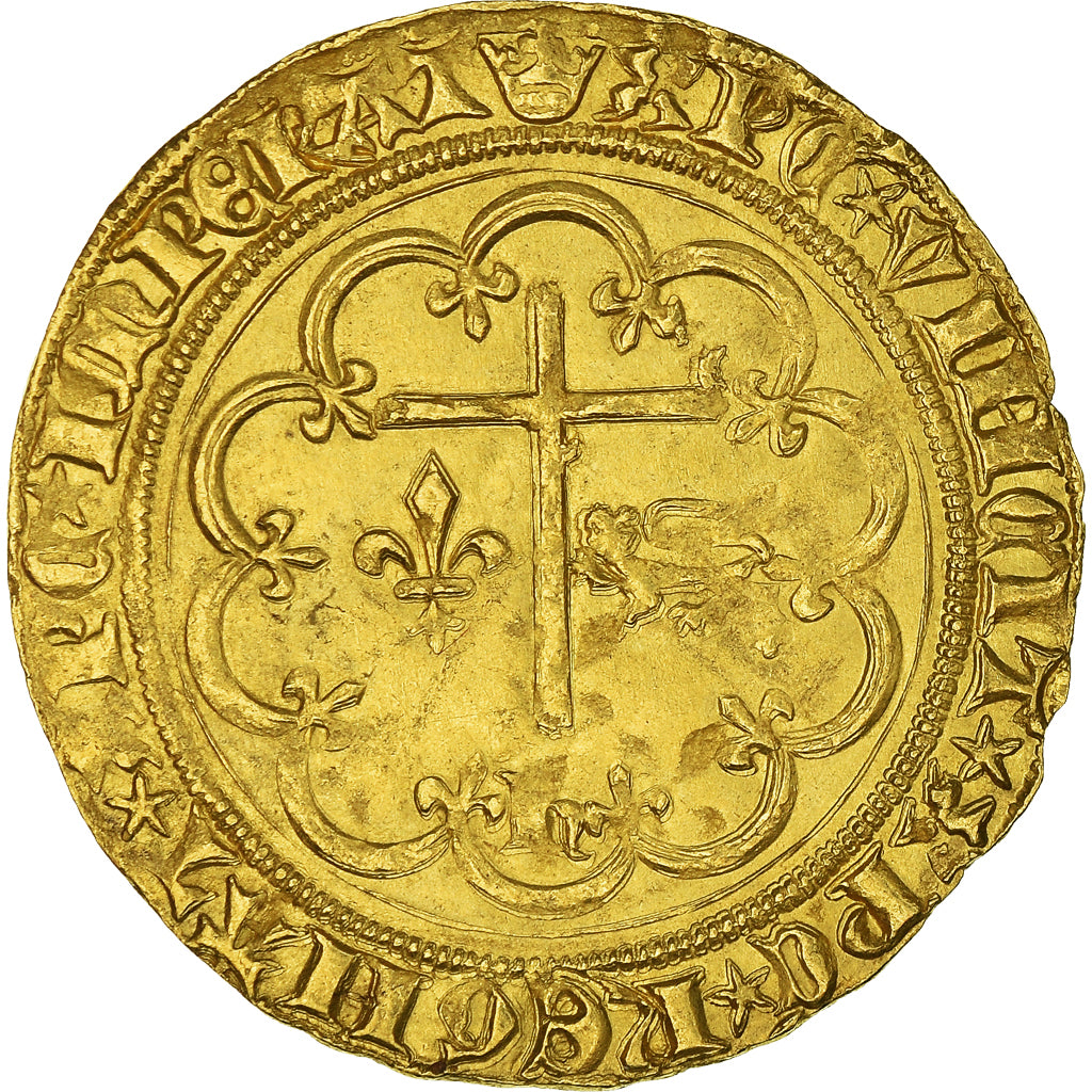 Moneta, Francia, Henri VI de Lancastre, Salut d'or, Paris, SPL-, Oro