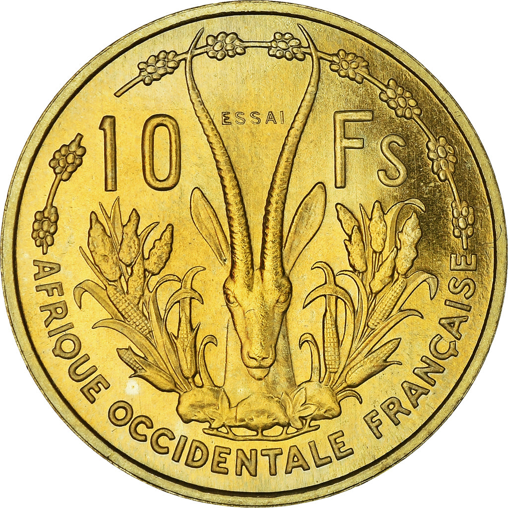 Münze, French West Africa, 10 Francs, 1956, Paris, STGL, Aluminum-Bronze, KM:E4