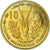 Coin, French West Africa, 10 Francs, 1956, Paris, MS(65-70), Aluminum-Bronze