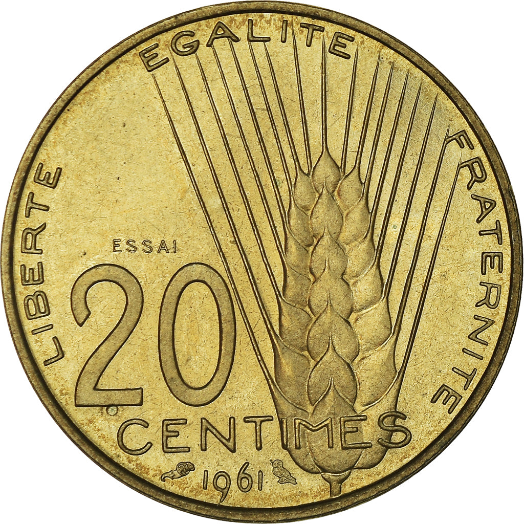 Monnaie, France, 20 Centimes, 1961, Paris, FDC, Cupro-nickel, Gadoury:327