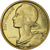 Moeda, França, 20 Centimes, 1961, Paris, MS(65-70), Alumínio-Bronze, KM:E105