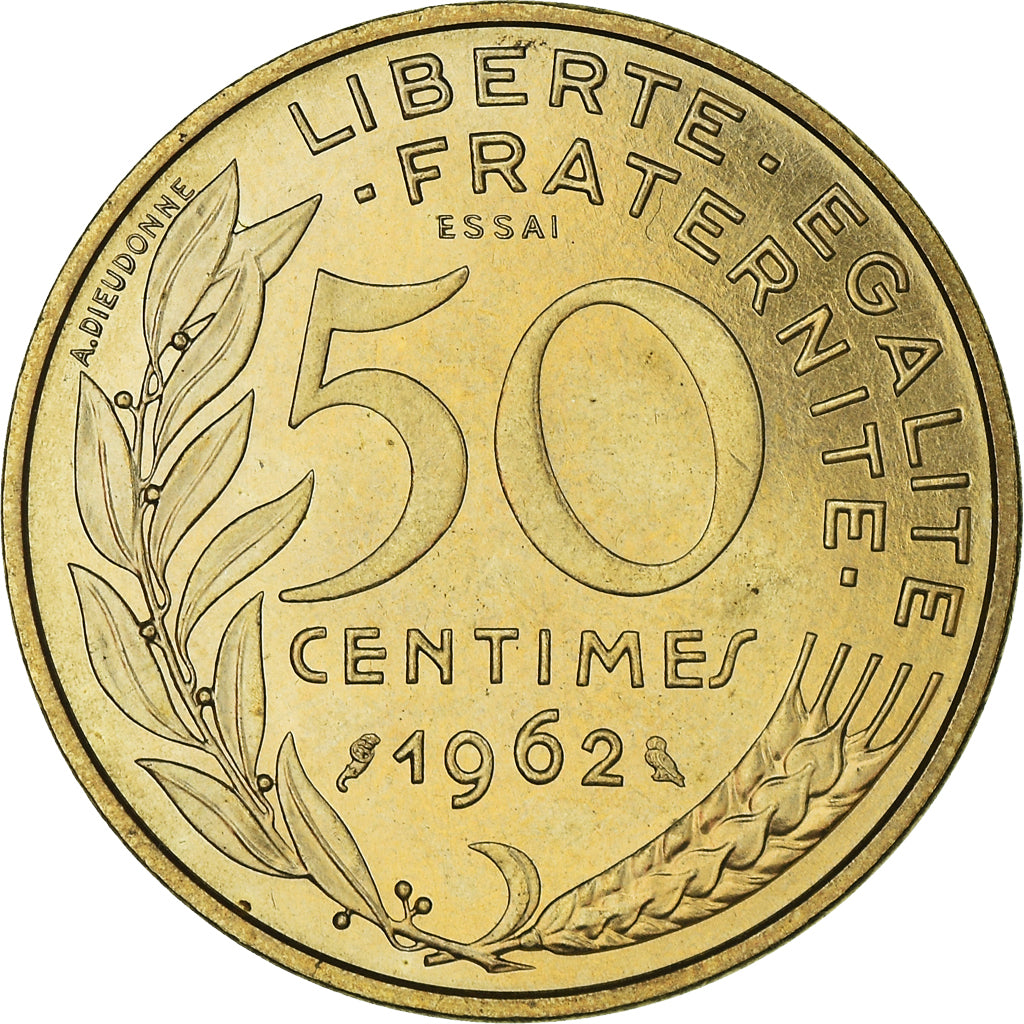 Monnaie, France, Marianne, 50 Centimes, 1962, Paris, ESSAI, SPL+