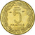 Moneta, Kamerun, 5 Francs, 1958, Paris, PRÓBA, MS(65-70), Aluminium-Brąz