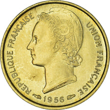 Coin, Togo, 5 Francs, 1956, Paris, MS(63), Aluminum-Bronze, KM:E6, Lecompte:23