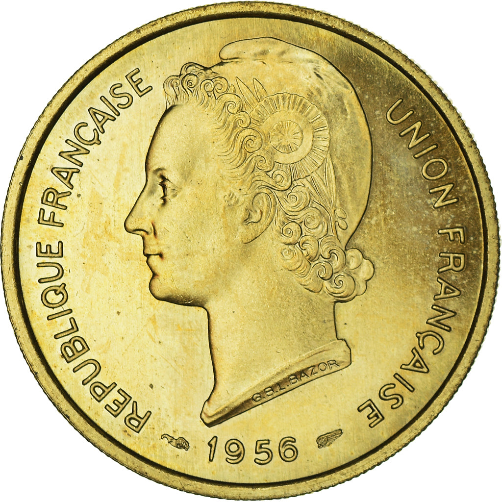 Monnaie, Togo, 25 Francs, 1956, Paris, ESSAI, FDC, Bronze-Aluminium, KM:E8