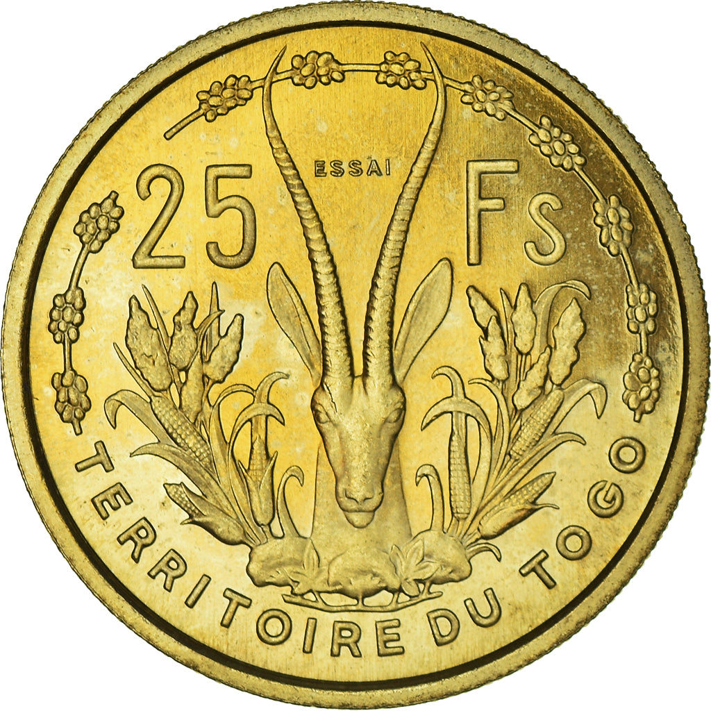 Monnaie, Togo, 25 Francs, 1956, Paris, ESSAI, FDC, Bronze-Aluminium, KM:E8