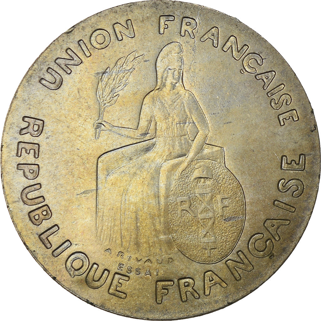 Münze, FRENCH OCEANIA, Franc, 1948, ESSAI, UNZ, Copper-nickel, KM:E3