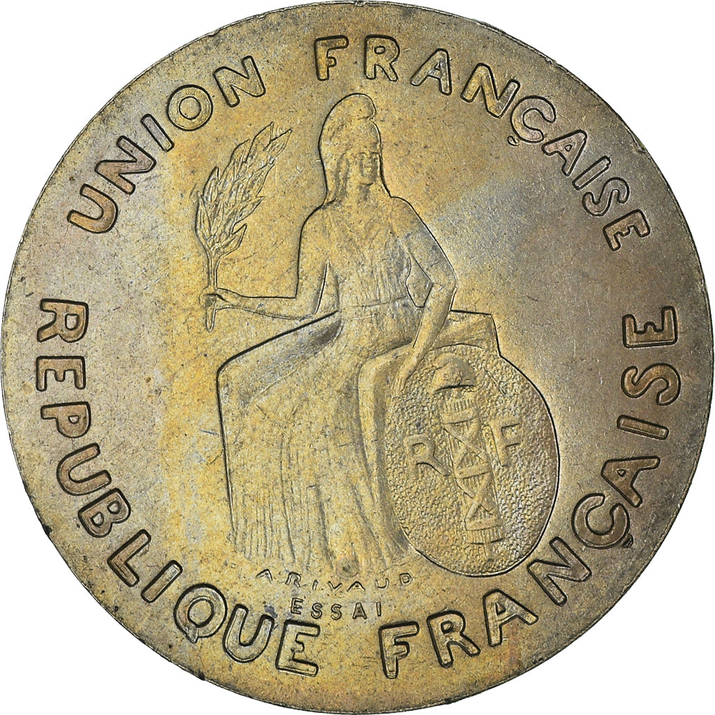 Münze, Neukaledonien, Franc, 1948, Paris, STGL, Nickel-Bronze, Lecompte:25