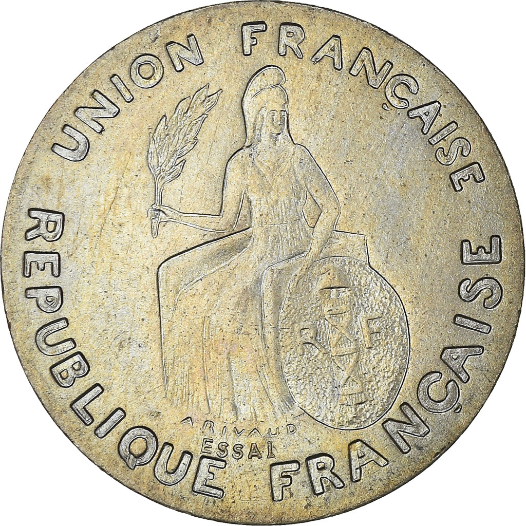 Moneta, OCEANIA FRANCESE, 50 Centimes, 1948, FDC, Bronzo-nichel, KM:E1
