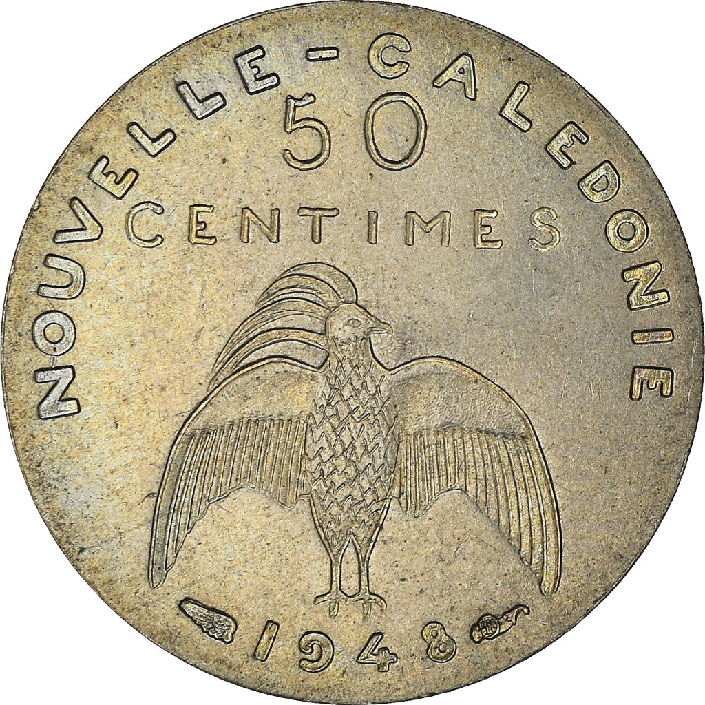 Munten, Nieuw -Caledonië, 50 Centimes, 1948, Paris, ESSAI, FDC, Nickel-Bronze