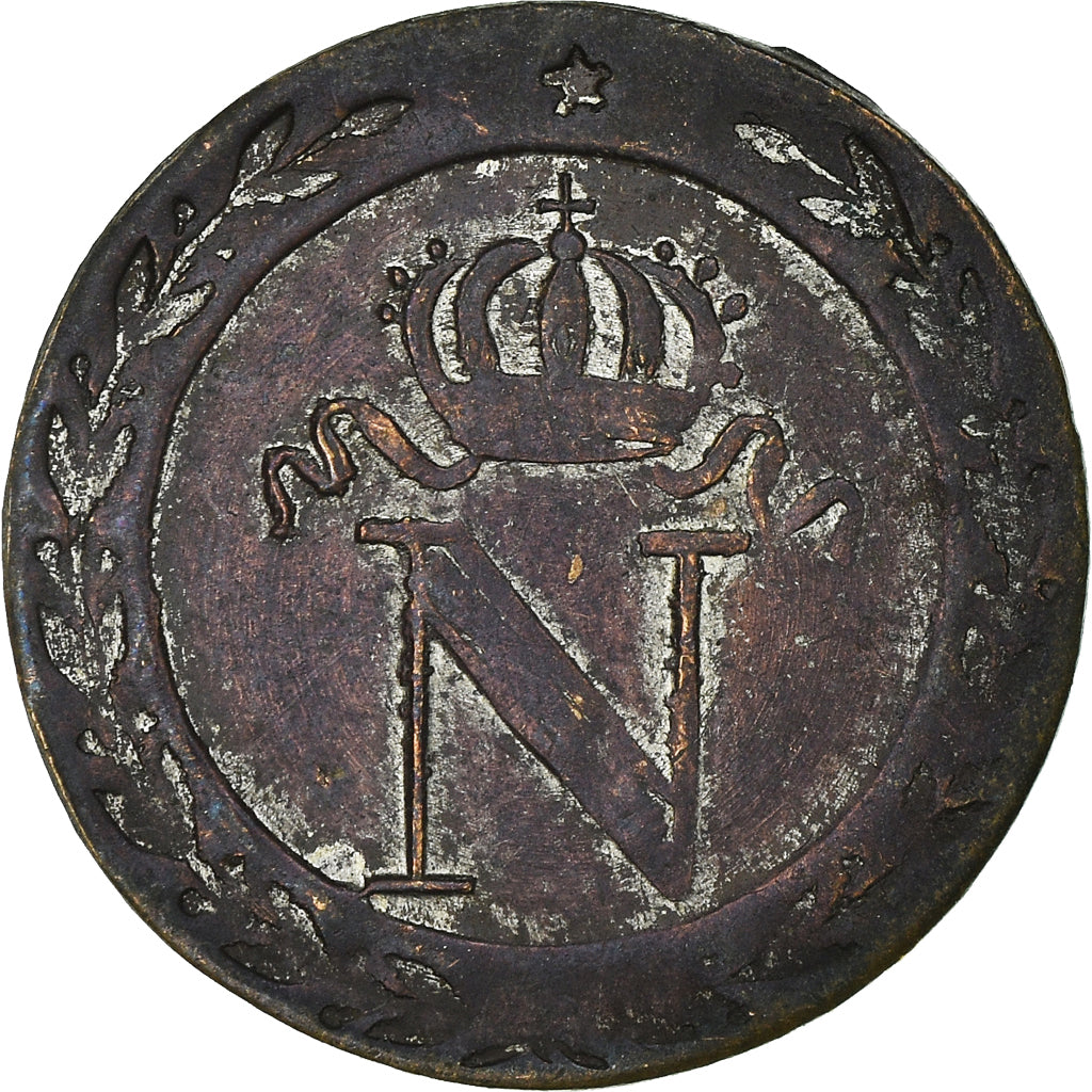 Moneta, Francia, Napoleon I, 10 Centimes, 1808, Paris, Fully silvered, SPL-