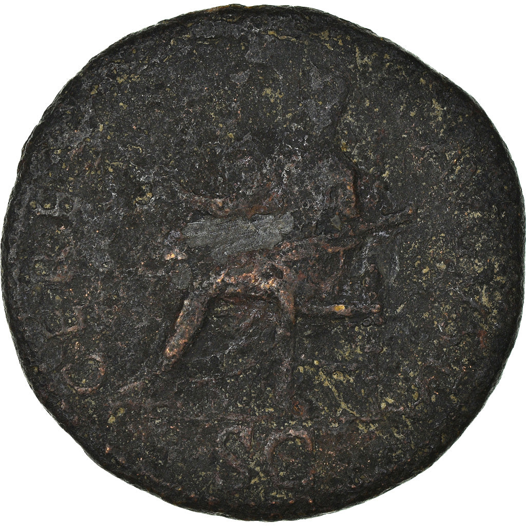Moneta, Claudius, As, 41-42, Rome, VF(30-35), Brązowy, RIC:94