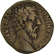 Moneta, Commodus, Sesterzio, Rome, MB+, Bronzo, RIC:654