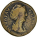 Coin, Faustina I, Sestertius, 147, Rome, VF(30-35), Copper, RIC:1116