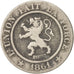 Belgium, Leopold I, 10 Centimes, 1861, VF(20-25), Copper-nickel, KM:22