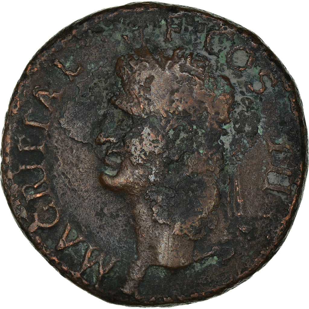 Monnaie, Agrippa, As, 37-41, Rome, TB, Bronze, RIC:58