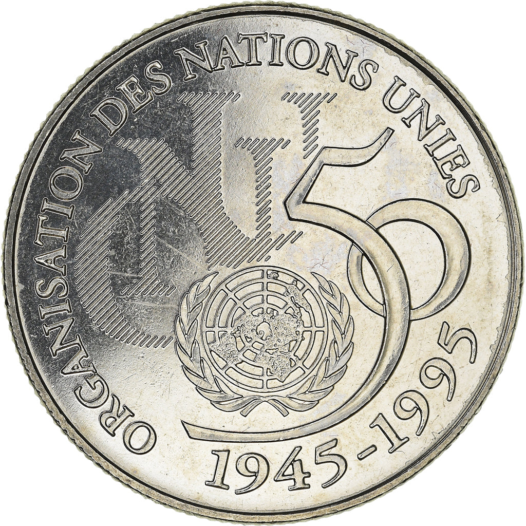 Monnaie, France, ONU, 5 Francs, 1995, Paris, SUP+, Nickel Clad Copper-Nickel