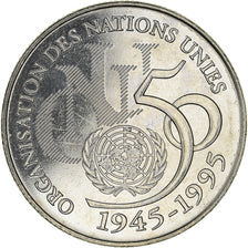 Monnaie, France, ONU, 5 Francs, 1995, Paris, SUP+, Nickel Clad Copper-Nickel