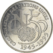 Monnaie, France, ONU, 5 Francs, 1995, Paris, SUP+, Nickel Clad Copper-Nickel