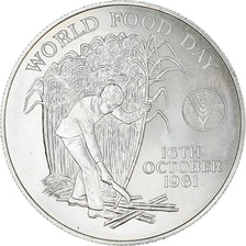 Moneta, Mauritius, 10 Rupees, 1981, MS(65-70), Srebro, KM:48