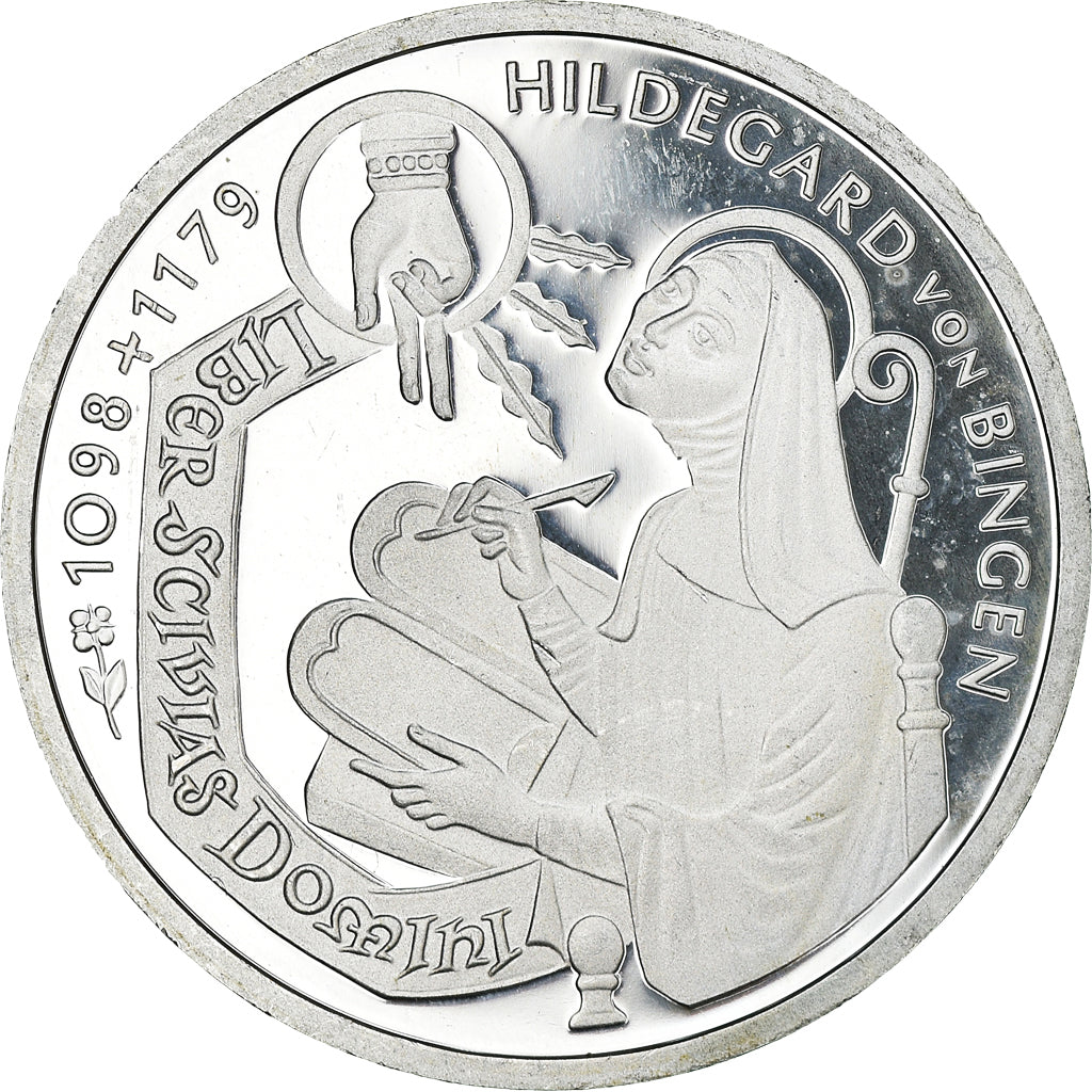 Coin, GERMANY - FEDERAL REPUBLIC, 10 Mark, 1998, Karlsruhe, Proof, MS(63)