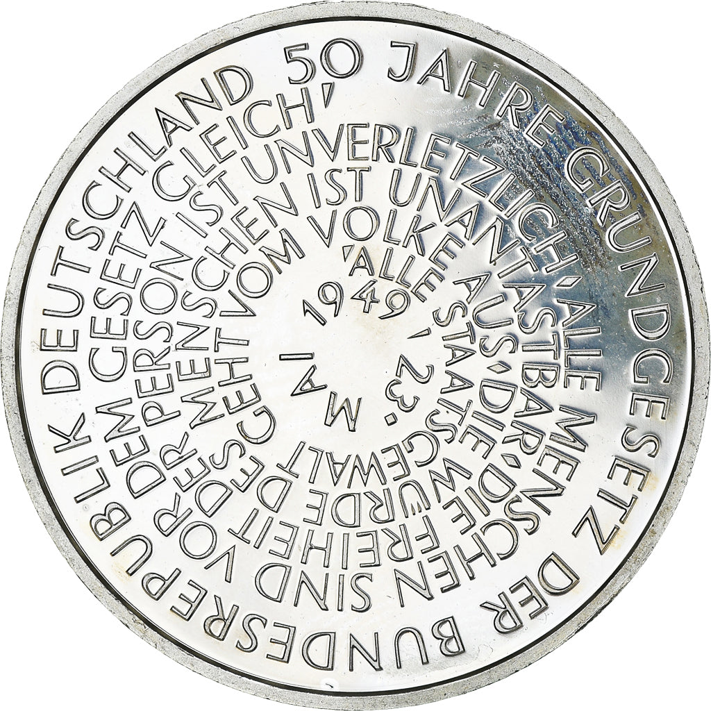 Moneta, GERMANIA - REPUBBLICA FEDERALE, 10 Mark, 1999, Hamburg, Proof, SPL