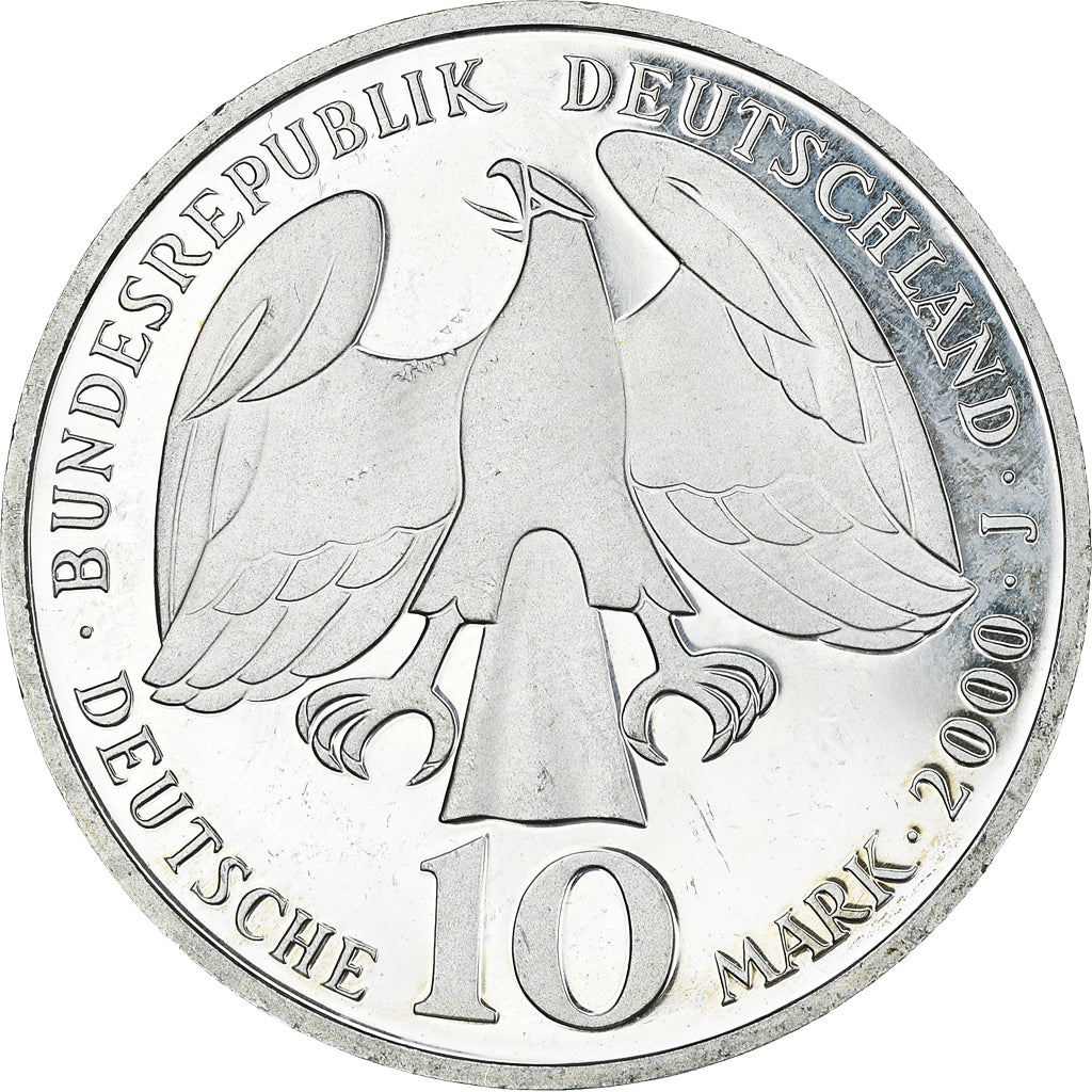 Monnaie, République fédérale allemande, 10 Mark, 2000, Hamburg, Proof, SPL